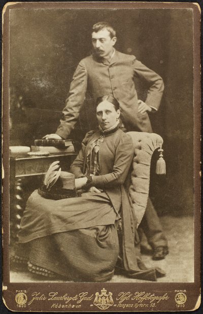 Mette ja Paul Gauguinin muotokuva, 1885. tekijältä Photo studio Julie Laurberg and Franziska