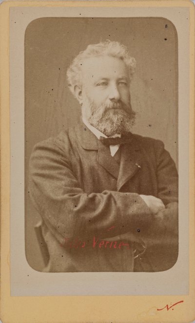 Jules Vernen muotokuva 1828-1905, n. 1870. tekijältä Photo studio Nadar.
