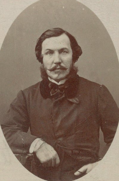 Pianisti ja säveltäjä Alfred Quidantin muotokuva 1815-1893. tekijältä Photo studio Nadar.