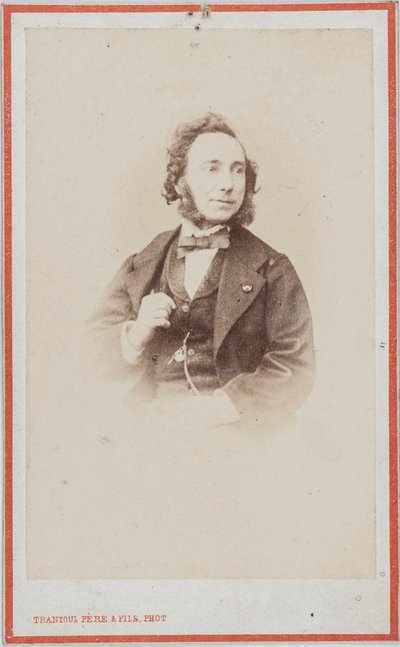 Viulisti ja säveltäjä Camillo Sivorin muotokuva 1815-1894. tekijältä Photo studio Trantoul Père and Fils.