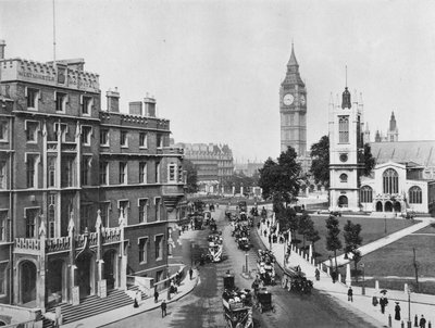 Broad Sanctuary, Westminster, 1910 1911 tekijältä Photochrom Co Ltd of London