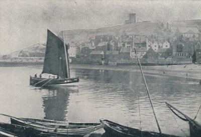 Whitby Harbour, 1910 tekijältä Photochrom Co Ltd of London
