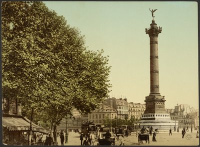 [Colonne de Juillet, Place de la Bastille, Pariisi, Ranska]. tekijältä Photochrom Zürich