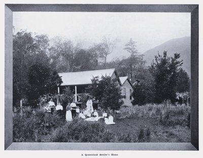 Queenslandin uudisasukkaiden koti (m/w kuva) tekijältä Photographer Australian