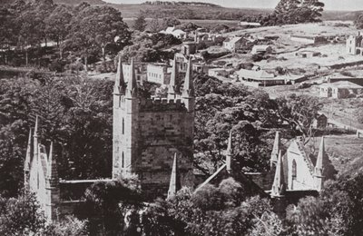 Historiallinen Port Arthur, Tasmania (m/w kuva) tekijältä Photographer Australian