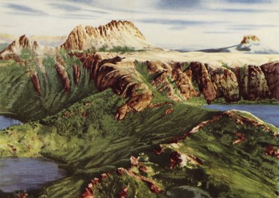 Tasmania: Cradle Mount ja Barn Bluff (värikuva) tekijältä Photographer Australian