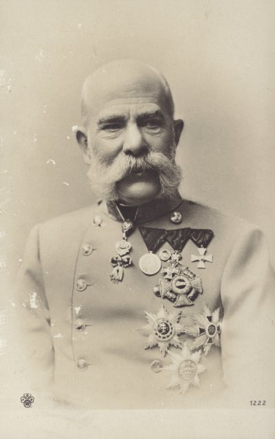 Franz Joseph I (s/w-kuva) tekijältä Photographer Austrian
