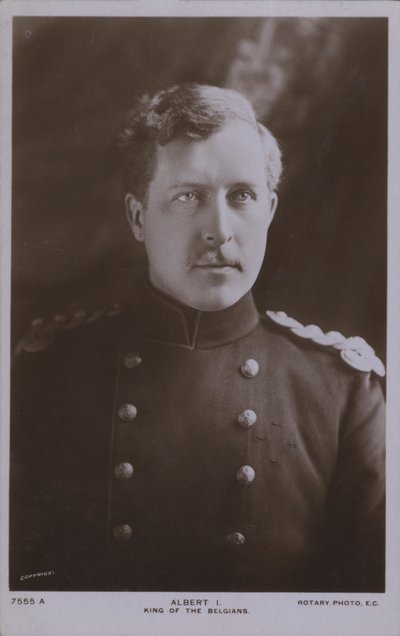 Albert I, rei de Bèlgica (foto b/n) finlandès tekijältä Photographer Belgian