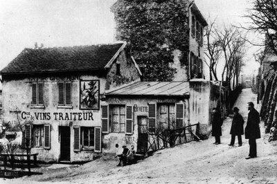 Cabaret des Assassins, Cabaret du Lapin Agile, Rue des Saules (m/w kuva) tekijältä Photographer French