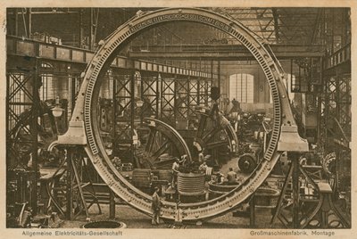 Allgemeine Elektricitats-Gesellschaft. Postikortti lähetetty 20. huhtikuuta 1913. tekijältä Photographer German