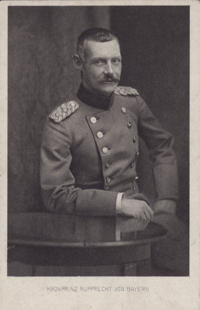 Baijerin kruununprinssi Rupprecht, ensimmäisen maailmansodan saksalainen sotilaskomentaja (m/v kuva) tekijältä Photographer German