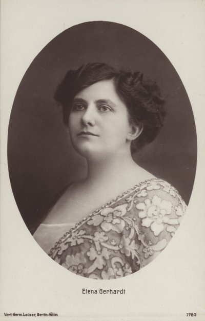 Elena Gerhardt, saksalainen oopperalaulaja (m/w kuva) tekijältä Photographer German