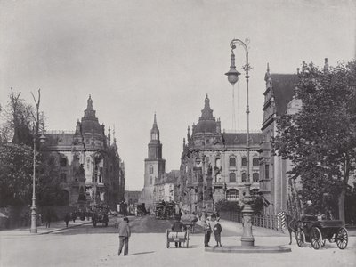 Kaiser Wilhelm Bridge ja Kaiser Wilhelm Street (m/w kuva) tekijältä Photographer German
