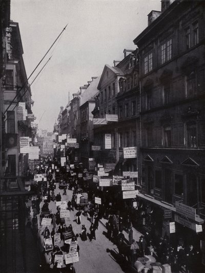Leipzig: Petersstrasse messujen aikana (m/w kuva) tekijältä Photographer German