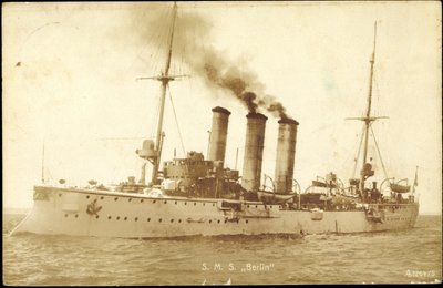 Kuva Sotalaivat Saksa, S. M. S. Berlin tekijältä Photographer German