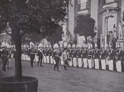 Potsdam, keisarin prinssin vastaanotto uudessa palatsissa (m/v kuva) tekijältä Photographer German