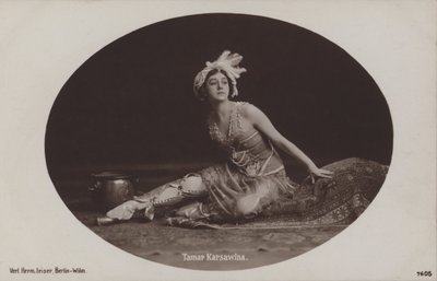 Tamara Karsavina, venäläinen balerina ja baletin opettaja (m/v kuva) tekijältä Photographer German