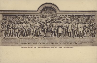 Keisari, reliefi Nationaldenkmalilla, Saksan yhdistymisen muistomerkki, Rudesheim am Rhein, Hessen (m/v kuva) tekijältä Photographer German