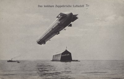 Zeppelin LZ III (b/w valokuva) tekijältä Photographer German