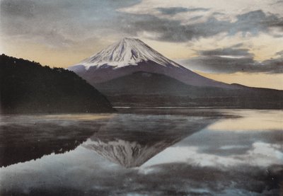 Japani, n. 1912: Fuji-vuori Shoji-järveltä (kuva) tekijältä Photographer Japanese