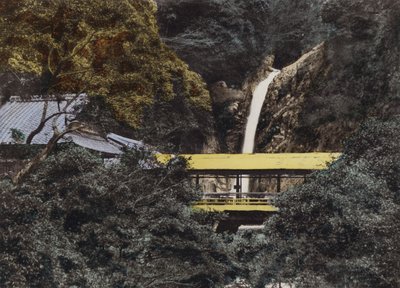 Japani, noin 1912: Nunobiki-vesiputous on 43 jalkaa korkea, Koben kaupunki saa vettä tältä syksyltä, Kobe (kuva) tekijältä Photographer Japanese