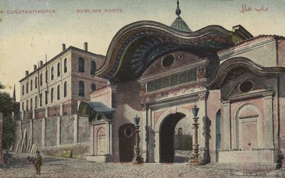 Sublime Porte, Konstantinopoli (värikuva) tekijältä Photographer Turkish