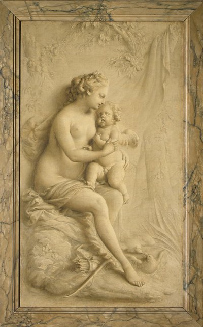 Venus ja Amor tekijältä Piat Joseph Sauvage