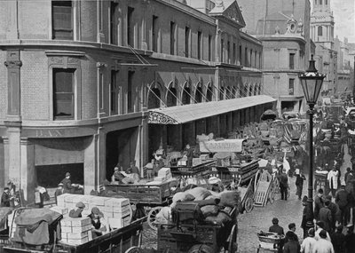 Billingsgate Market, Lontoon kaupunki, c1900 1911 tekijältä Pictorial Agency