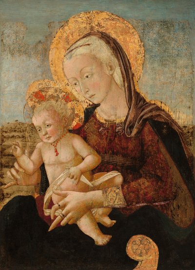 Madonna ja lapsi, n. 1475. tekijältä Pier Francesco Fiorentino