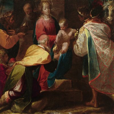 The Adoration of the Magi, n. 1600. tekijältä Pier Francesco Mazzucchelli