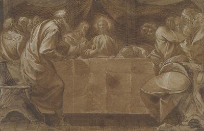 Viimeinen ehtoollinen, n. 1608. tekijältä Pier Francesco Mazzucchelli