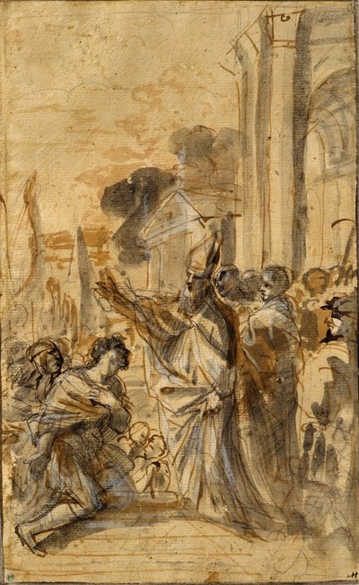 Die Predigt des Hl. Barnabas tekijältä Pier Francesco Mola