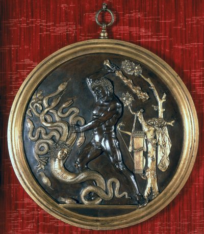 Hercules ja Hydra, 1490-luku (pronssi) tekijältä Pier Jacopo Alari Bonacolsi