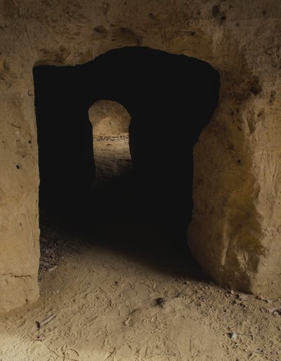 Porsennan labyrintti, etruskien maanalaisten käytävien verkosto, Chiusi, Toscana, Italia tekijältä Blaise Nicolas Le Sueur