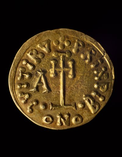 Prinssi Arechin Solidus, verso, Lombard-kolikot, 8. vuosisata tekijältä Blaise Nicolas Le Sueur