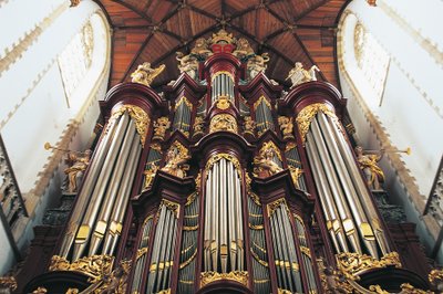 St-Bavokerkin kirkon eli Grote Kerkin urut, rakentaja Christian Muller (1690-1763), Haarlem, Alankomaat tekijältä Blaise Nicolas Le Sueur