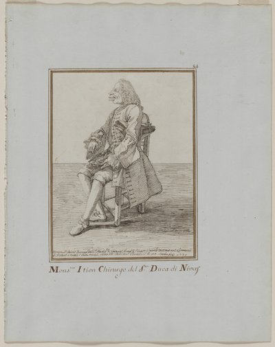 Monsieur Ition, sre:n kirurgi. Duke of Nivers tekijältä Pier Leone Ghezzi