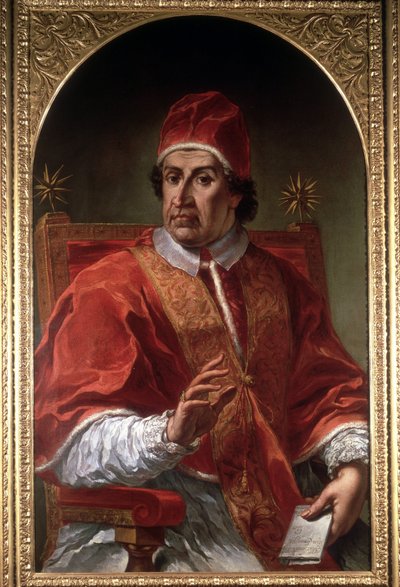 Pier Leone Ghezzin muotokuva Klemens XI:stä (1649 - 1721). Rooman museo. Rooma tekijältä Pier Leone Ghezzi