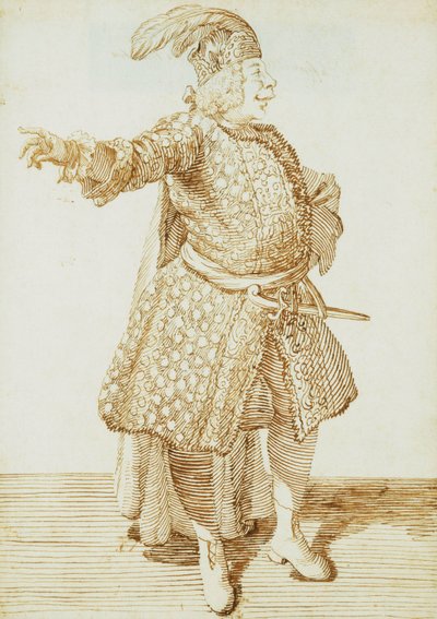 Castrato Gaetano Caffarellin muotokuva, n. 1735 tekijältä Pier Leone Ghezzi