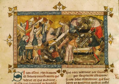 Ruton uhrien hautaus Tournaissa, noin 1353. tekijältä Pierart dou Tielt