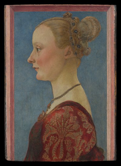 Naisen muotokuva, n. 1480 (tempera puulla) tekijältä Piero del Pollaiuolo