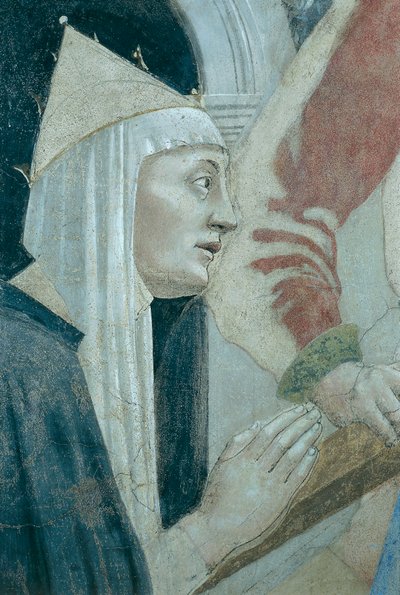 Yksityiskohta The Legend of the True Crossista, joka osoittaa todellisen ristin löytämisen ja vahvistamisen, kirjoittanut Piero della Francesca tekijältä Piero della Francesca