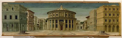 Ihannekaupunki, nimeltään Jumalan kaupunki (maalaus) tekijältä Piero della Francesca