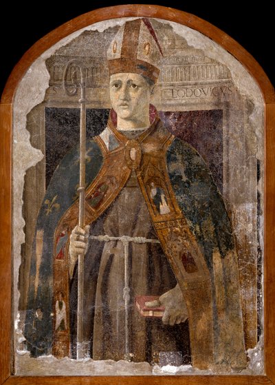 San Ludovico di Tolosa (Louis Anjou tai Saint Louis Toulouse tekijältä Piero della Francesca