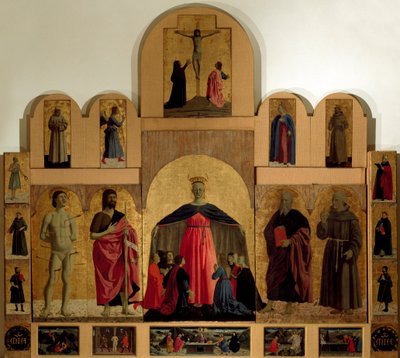 yksityiskohta alttaritaulusta Misericordia tekijältä Piero della Francesca