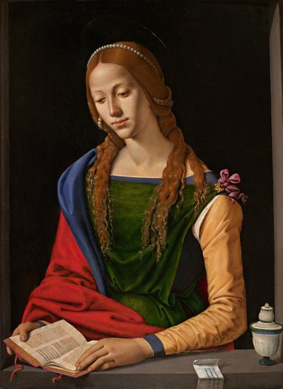 Italialainen:  Maria Maddalena Pyhä Maria Magdaleena. tekijältä Piero di Cosimo