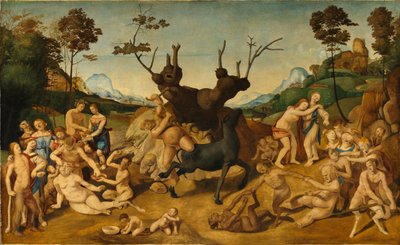 Italian kieli: Silenoksen historia, kohtaus: Silenoksen onnettomuudet tekijältä Piero di Cosimo