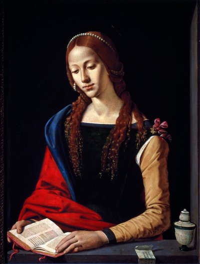 Madeleinen maalaus Piero di Cosimo (1461 / 2-1521) 1485-1490 Mitat 72x53 cm Palazzo Barberini, Kansallinen antiikin taiteen galleria, Rooma tekijältä Piero di Cosimo