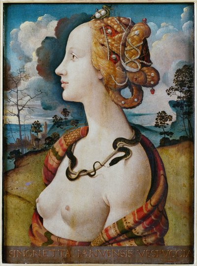 Simonetta Vespuccin muotokuva tekijältä Piero di Cosimo