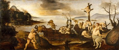 Paluu metsästä, n. 1505-1507 (tempera ja öljy puulle) tekijältä Piero di Cosimo